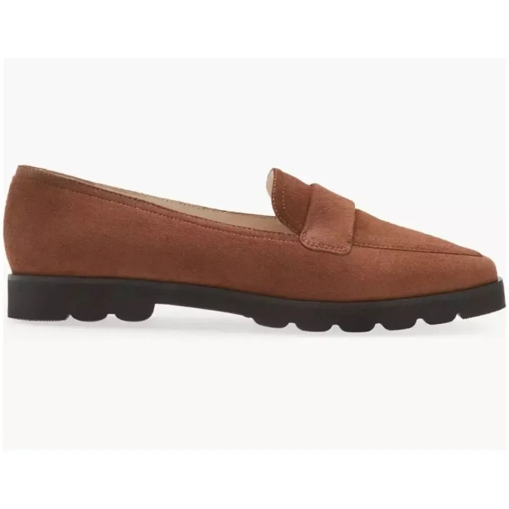 Amalfi‎ by Rangoni Giuliano Loafer Italy made Castagno Cashmere brown Size 8.5 W